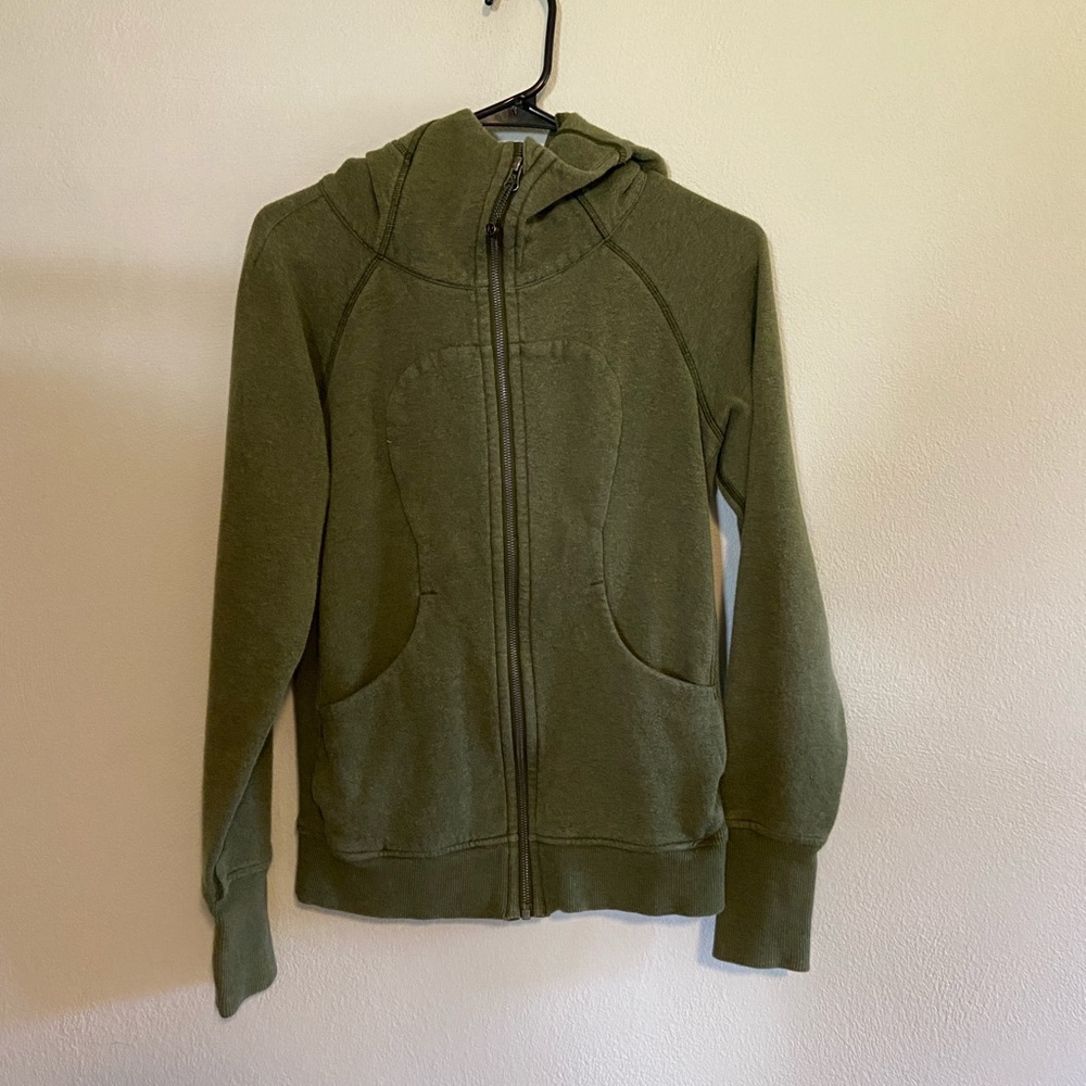Green lululemon hoodie
